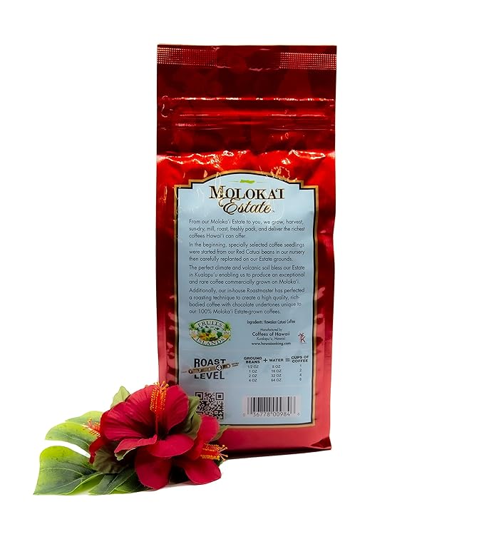 Molokai Estate 100% Moloka'i Coffee - Midnight Roast Whole Bean 1.5 lb