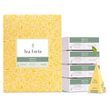Tea Forte Sencha Premium Caffeinated Green Tea Blend Event Box Bulk Pack 40 Count 10 per tray Individually Wrapped Handcrafted Pyramid Infusers