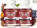 Blood Sugar Complex Supplement - Supports Healthy Blood Sugar Levels All Natural with Cinnamon Bitter Melon Chromium Garlic Hibiscus Olive Leaf Mulberry Non-GMO - 120 Capsules