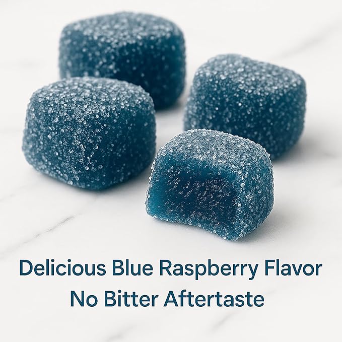 Methylene Blue Gummies - 99.9% Pure 5mg per Gummy Supports Sustained Energy Mental Clarity Reduces Brain Fog &amp Improves Focus Mood Enhancement - 30 Gummies (1)
