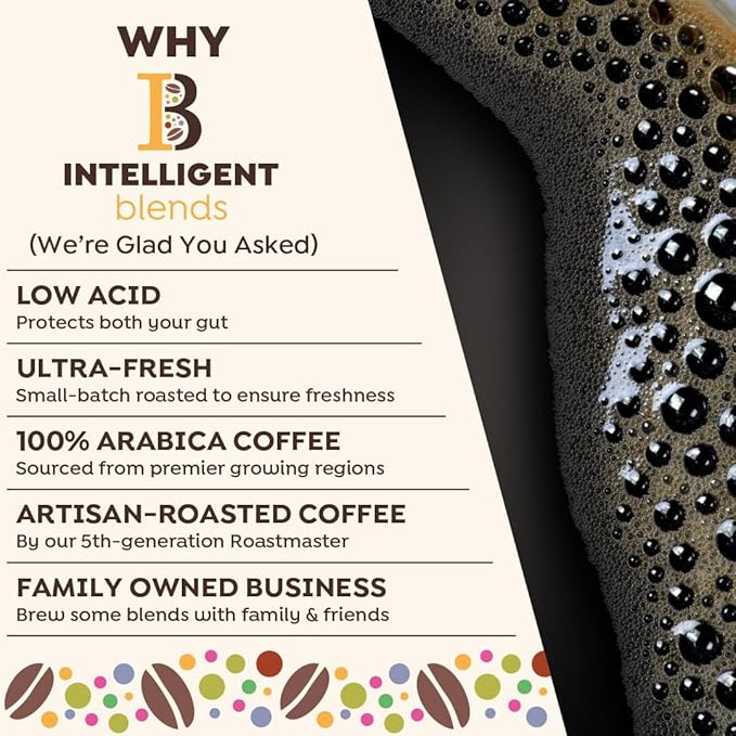 Intelligent Blends Dark Roast Coffee Pods 100 ct Single Serve Pods – 100% Arabica Coffee Compatible with Keurig K Cups Maker