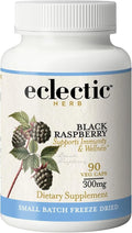 Eclectic Herb - Black Raspberry Capsules | Vegan Superfood Supplement | Nutrition Vitamins + Minerals | Antioxidant + Immune Support | US-Grown Natural Non-GMO Gluten Free (90 CT | 300 mg)