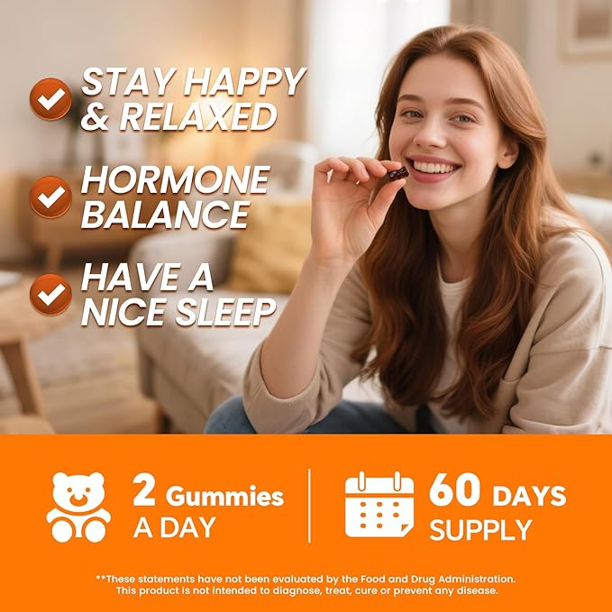 Lukaree Cortisol Supplements for Women &amp Men 15 in 1 Cortisol Reducer Manager Cortisol Calm Gummies with Ashwagandha Magnesium L-theanine GABA - for Mood Focus Sleep - Vegan Sugar Free 2 P
