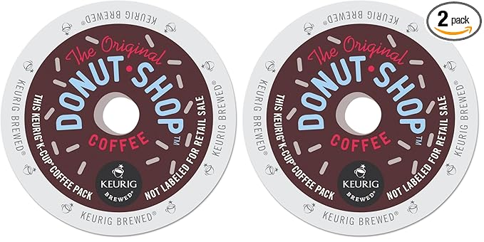 The Original Donut Shop Regular Keurig Single-Serve K-Cup Pods Medium Roast Coffee 24 Count (Pack of 2)
