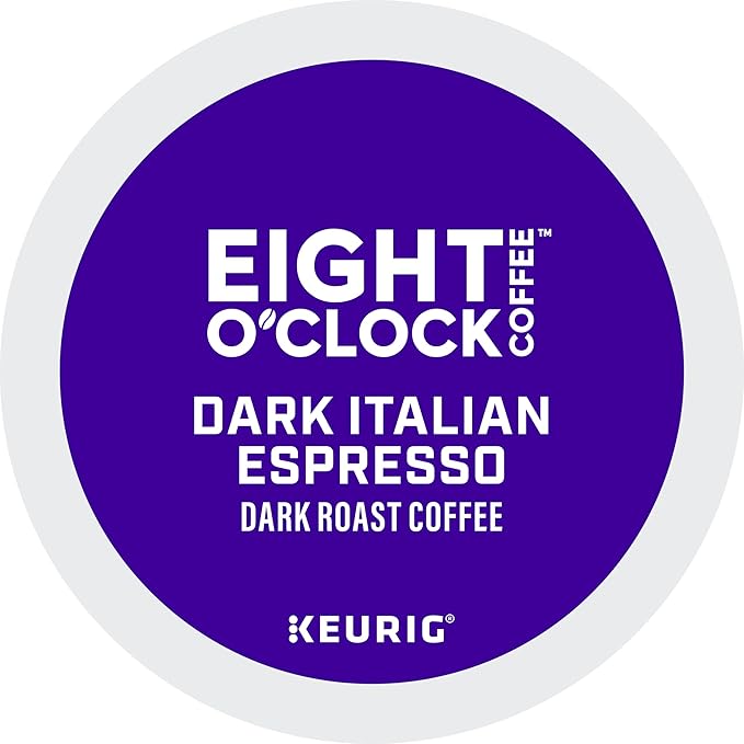 Eight O Clock Dark Italian Roast Single-Serve Keurig K-Cup Pods Dark Roast Coffee 96 Count (4 Boxes of 24 Pods)