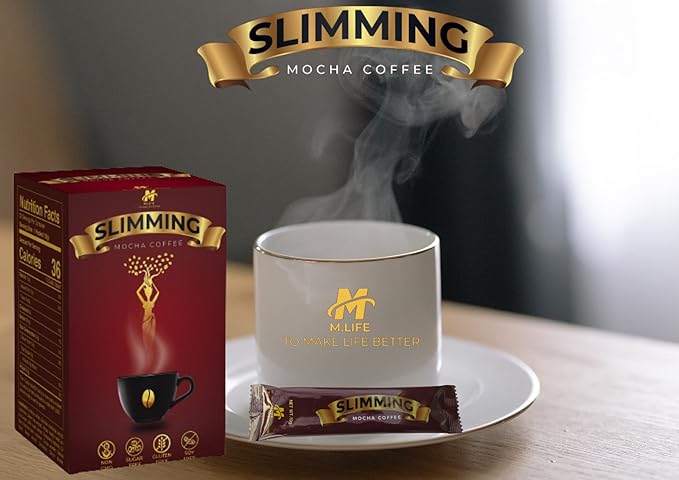 Slimming Mocha Coffee – Burn + Control Herbal Coffee – Metabolism &amp Weight Management – Premium Arabica &amp Robusta Blend – Sugar Free Gluten Free Keto Friendly