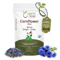 Organic Way Premium Cornflower Blue Whole (Centaurea Cyanus) - Herbal Tea | European Wild-Harvest | USDA &amp Kosher Certified | Vegan Non GMO &amp Gluten Free | Origin - Albania (16 Oz)
