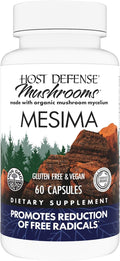 Host Defense Mesima Capsules - Herbal Antioxidant Activity &amp Immune System Support Supplement - Mushroom Supplement to Support Balanced Immune Response - 60 Capsules (30 Servings)*