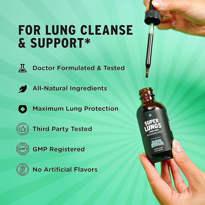 Super Liver &amp Super Lungs Bundle – Natural Herbal Support for Liver Function Lung Health and Daily Wellness – Milk Thistle DHM Ginseng &amp Herbal Extracts – Vegan Non-GMO Formula