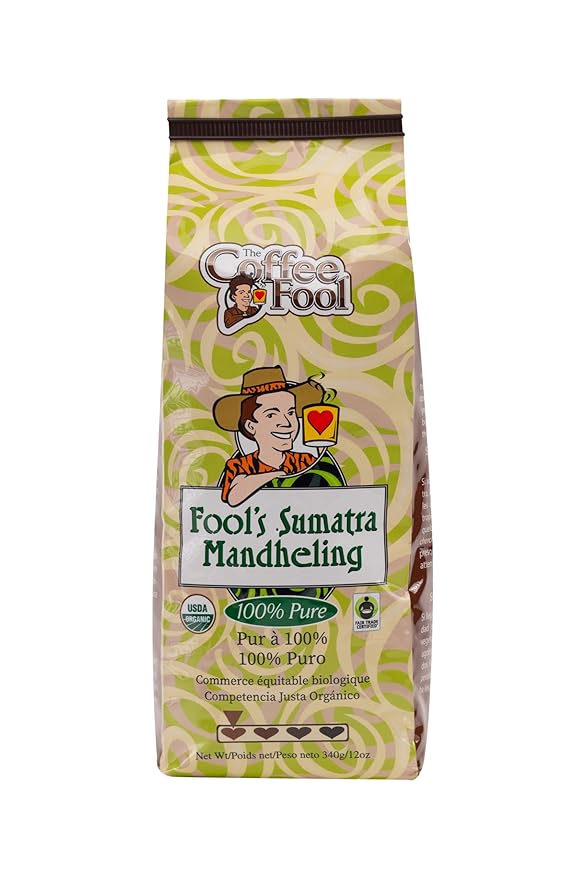 Coffee Fool's Organic Fair Trade Sumatra Mandheling (Powder (Turkish))