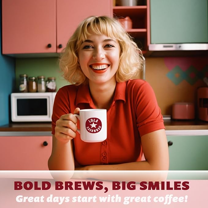 Lola Savannah Peanut Butter Banana Whole Bean Caffeinated Coffee 2lb - Light Roast 100% Arabica