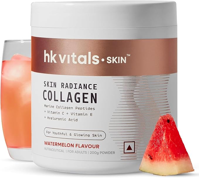 Skin Radiance Marine Collagen Supplement (Mixed Fruit 200g) | with Vitamin C E Sodium Hyaluronate | for Healthy Skin Hair &amp Nails