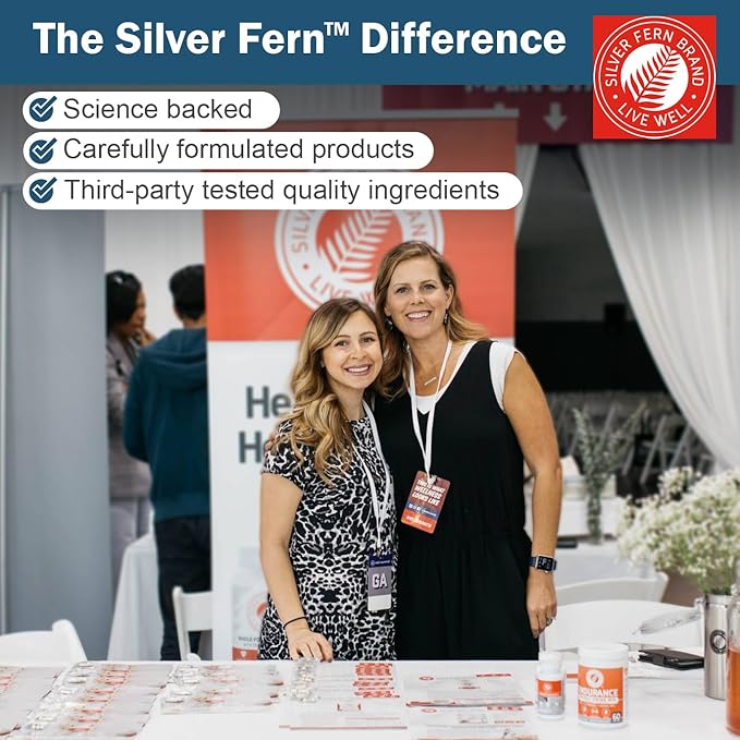 Silver Fern Stress Complex Supplement - with Caffeine - Sleep Worry Mood &amp More - with Saffron Supplements L-Theanine Supplement and Myo-inositol - Natural Stress Relief Supplements - 30 Servi