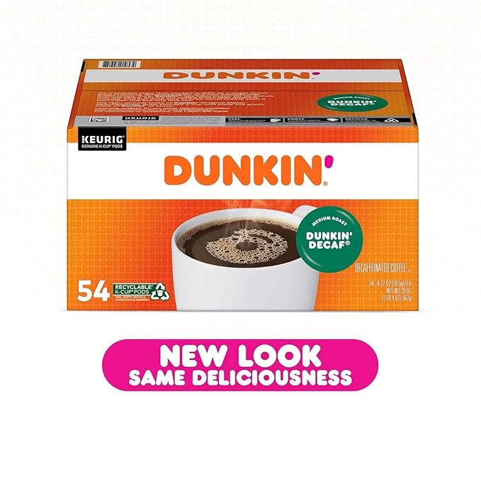 Dunkin' Donuts Original Blend Decaf K Cup Pods 54 ct. 20 Oz ()