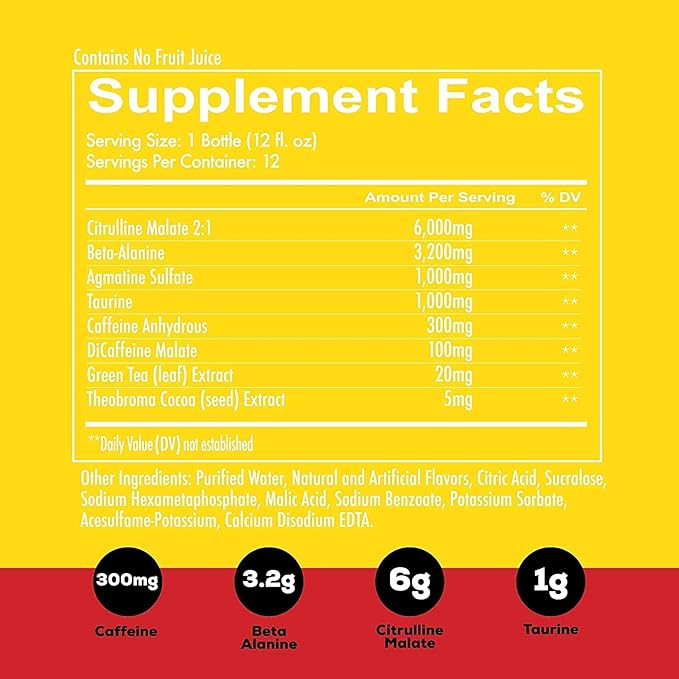 REDCON1 Total War Ready to Drink Pre Workout - Endurance Boosting Keto Friendly RTD Formula - Amino Acid + Citrulline Malate Pre Workout Drink for Men &amp Women (Tiger's Blood 12 Servings)