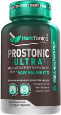 Dual Prostate &amp Hair Support for Men – Saw Palmetto Beta-Sitosterol Pumpkin Seed – Promotes Urinary Health &amp Natural DHT Blocking – 120 Capsules