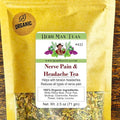 Migraine Relief Tea For tension headaches Migraines sciatica and other nerve-related health issues formulated by master herbalist Khabir - Organic Non-GMO Made in USA