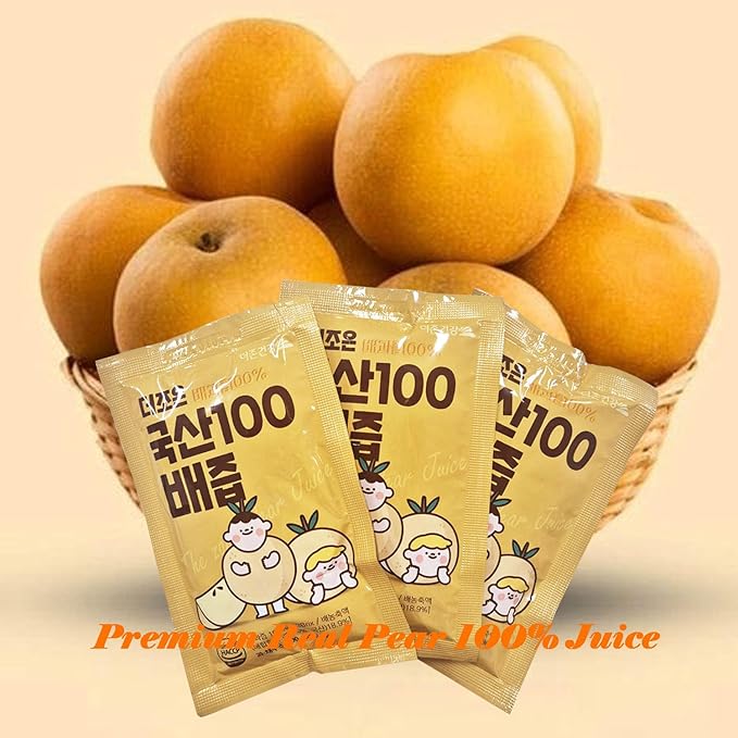 Sookwnag Premium Korean Pear Extract Juice - Pure Concentrate Juice 3.38 oz Per Pack/Total 30 Packs for Men and Women of All Ages
