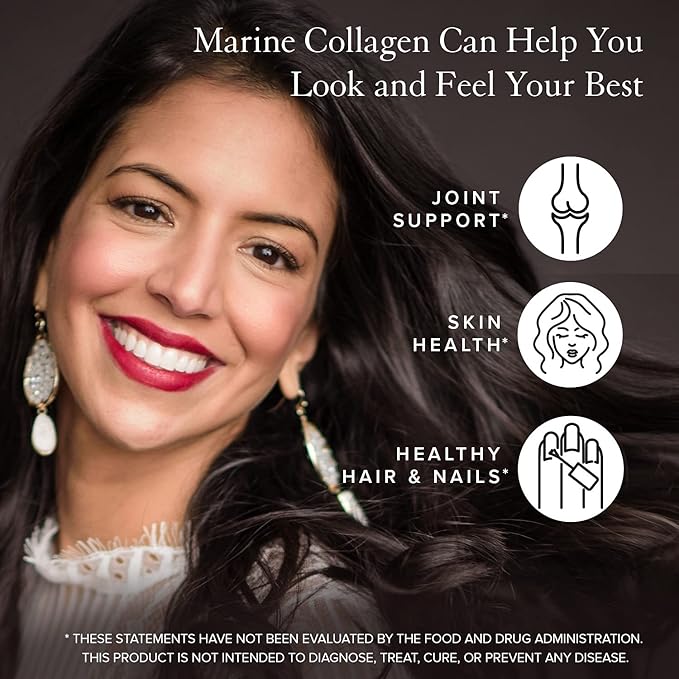 Truvani Wild Caught Hydrolyzed Marine Collagen Protein Powder | Collagen Protein Supplement with Type 12 &amp 3 | Non-GMO | Gluten Free Fish Collagen | 15 Servings
