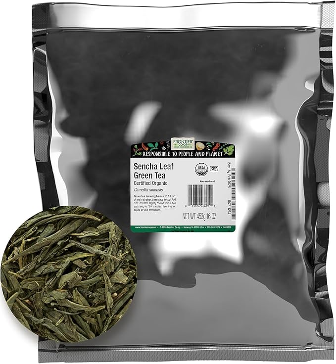 Frontier Herb Green Sencha Leaf Tea 1 Pound