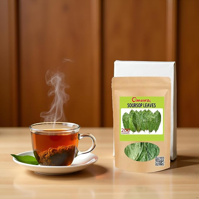 Omura Dried Soursop Leaves - 200 Graviola Soursop Leaf Tea - Herbal Tea - Guanabana Leaves for Brewing - Tea Leave