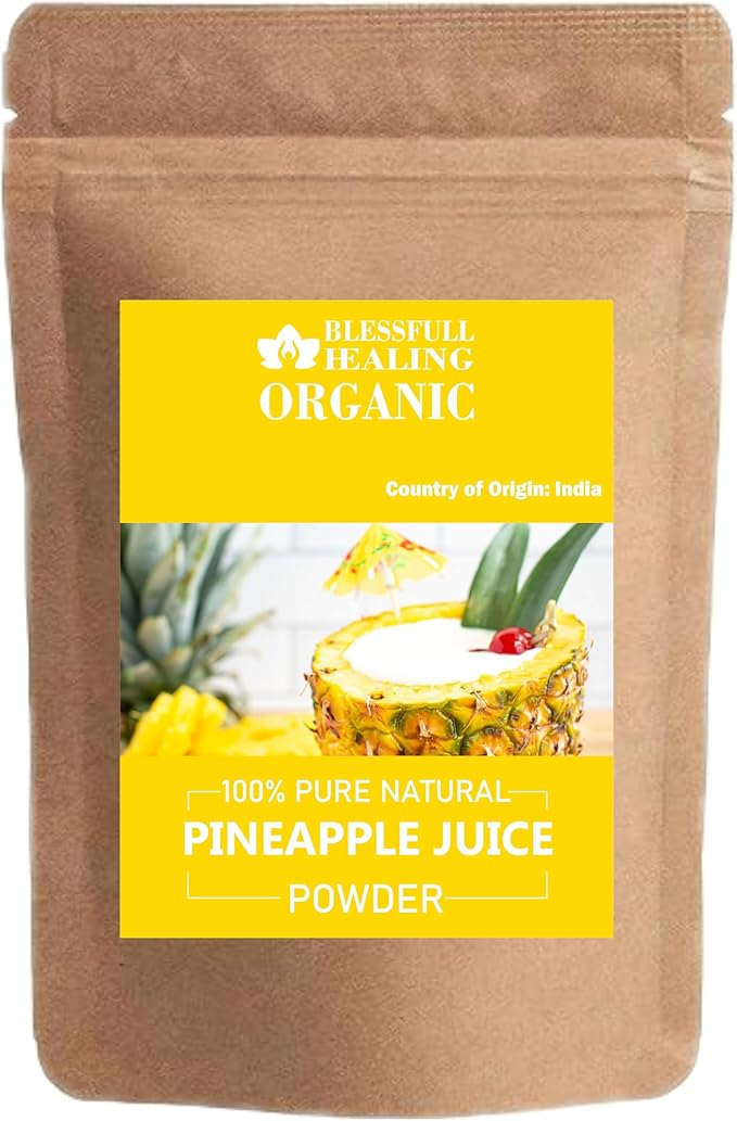 Blessfull Healing Organic Pineapple Juice Powder 100% Pure Natural 200 Gram / 7.05 oz