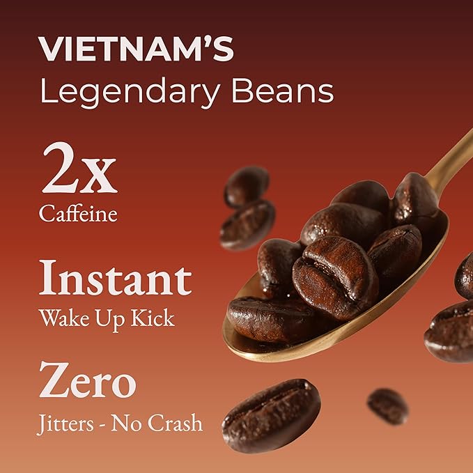Cafely HaNoi - 100% Robusta Ground Vietnamese Coffee – Dark Roast High Caffeine (Bold &amp Punchy) Full Body Low Acid Single Origin Direct Trade For Phin French Press Cold Brew 12 oz
