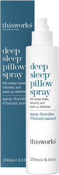 thisworks Deep Sleep Pillow Spray 250 ml - Natural Sleep Aid with Essential Oils of Lavender Vetivert and Camomile 8.4 Fl Oz