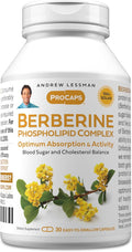 ANDREW LESSMAN Berberine Phospholipid Complex 30 Capsules - Barberry Root Extract. Small Easy to Swallow Capsules