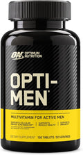 Optimum Nutrition Opti-Men Vitamin C Zinc and Vitamin D E B12 for Immune Support Mens Daily Multivitamin Supplement 150 Count (Packaging May Vary)