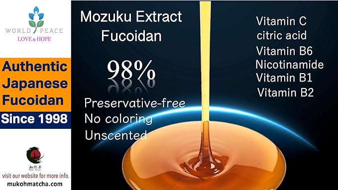 Sweetened [Ultra Low Molecular Weight Fucoidan Beverage] Made in Japan Brown Seaweed Mozuku Juice