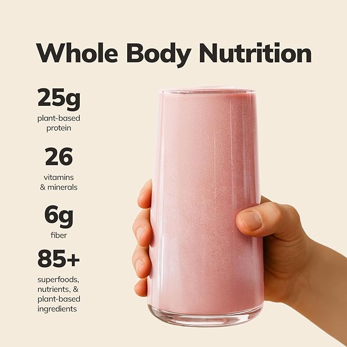 Ka’Chava Whole Body Meal Shake Coconut Acai 2 lb – Vegan Protein Powder with 85+ Superfoods &amp Greens – Plant-Based Meal Replacement – Probiotics &amp Digestive Enzymes – Gluten &amp Dairy Free (