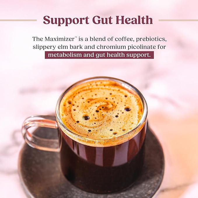 Bulletproof Maximizer Coffee Pods Medium Roast Prebiotic K Cups with Chromium Picolinate for Metabolism &amp Gut Health Support Clean Coffee Tested 10 Count