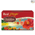 Celestial Seasonings Hibiscus Tea Red Zinger Herbal Tea Caffeine Free 20 Tea Bags (Pack of 6)