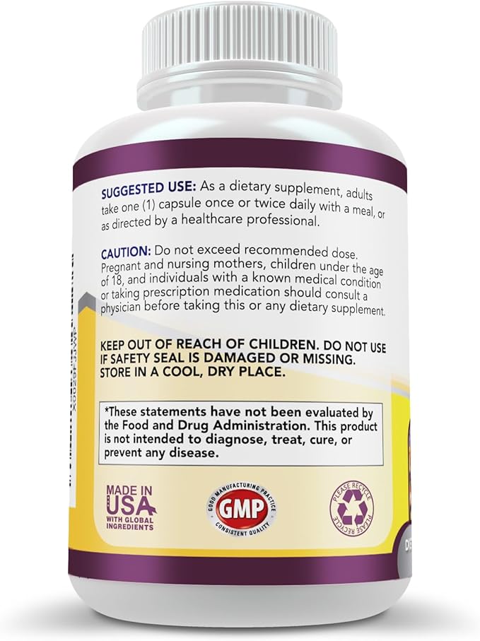 Simply Natures Pure Premium Berberine HCl 500mg - 120 Capsules - Cardiovascular Gastrointestinal Immune Support - Chromium Cinnamon