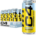 Cellucor C4 Carbonated Zero Sugar Energy Pre Workout Drink + Beta Alanine (NEW) Sparkling Arctic Snow Cone 16 Fl Oz Pack of 12