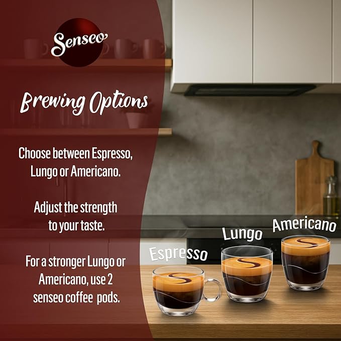 Senseo Extra Strong Coffee Pods – 48 Count (1 Pack) – Dark Roast with Intense &amp Bold Flavor and Rich Crema – Single-Serve Coffee Pads Compatible with Senseo &amp PeleCom Machines