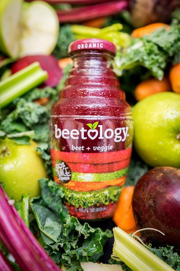 Beetology Beet Plus Veggie Juice 8.45 Fl Oz (Pack of 6)