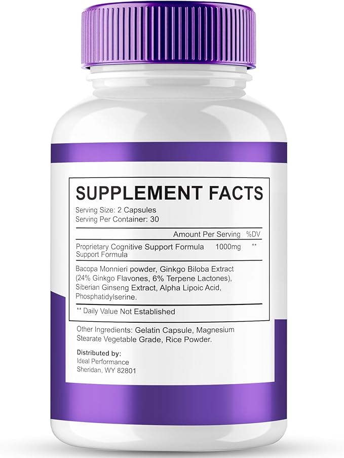 MemoTril Capsulas Memo Tril Memory Capsules Official Supplement for Brain Health Support - Maximum Strength Advanced Formula Nootropic Pills All Natural Memo Tril Capsules Reviews (2 Pack)