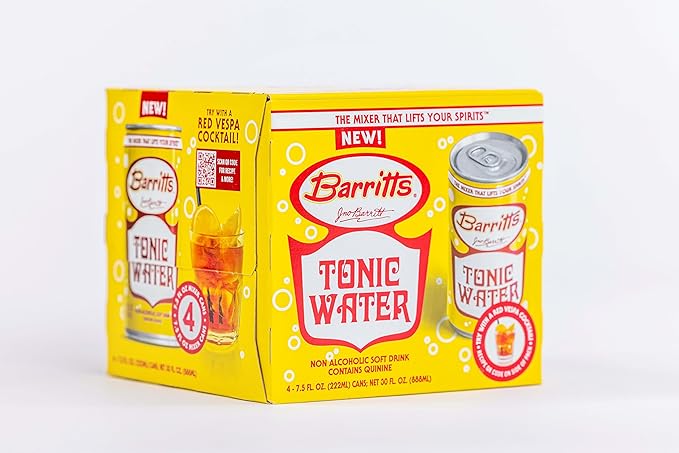 Barritt's Mixers - Club &amp Tonic Mix Non-Alcoholic Soda Cocktail Mixer 7.5 fl oz Cans 24 Pack Mini