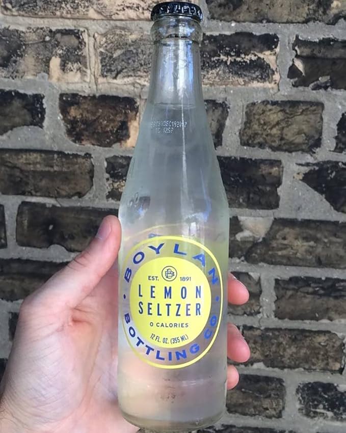 Boylan Lemon Seltzer 12 fl oz (24 Glass Bottles)