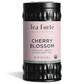 Tea Forte Cherry Blossom Premium Loose Leaf Caffeinated Green Tea Blend Canister Makes 35-50 Cups Round Canister