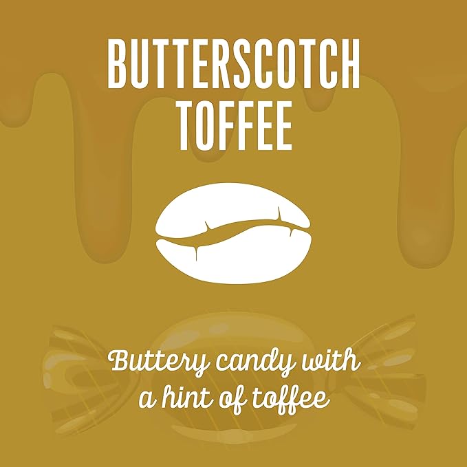 Boyer's Coffee Butterscotch Toffee Coffee Light Roast Flavored Coffee Ground 6-Pack 12oz. Bags
