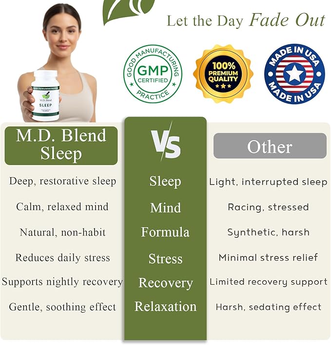 Sleep - Natural Sleep Aids for Adults with l theanine Supplement Ashwagandha Magnesium Valerian Root Melatonin - Non-Habit Forming Formula for Rejuvenating - 60 Capsules (Pack of 2)