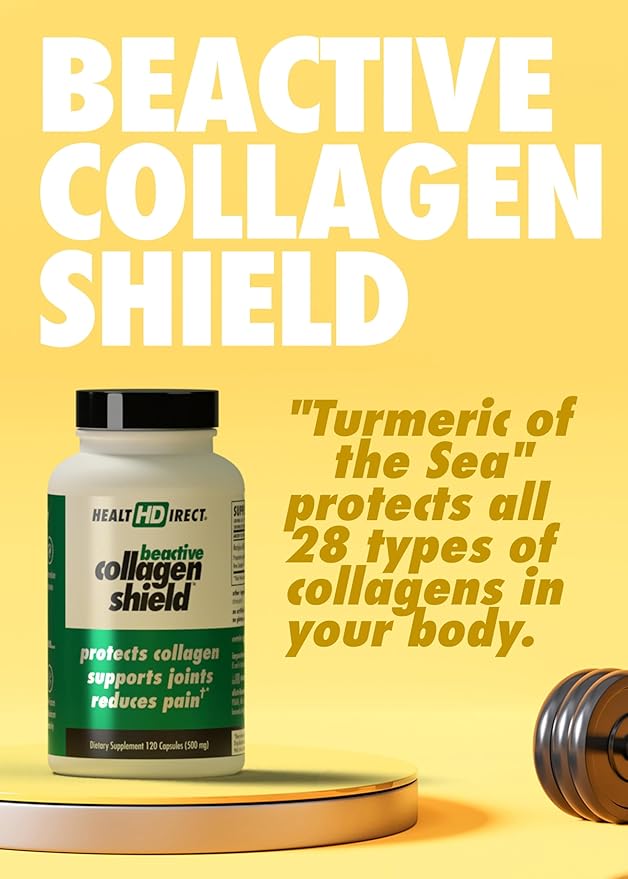 HEALTH DIRECT - BeActive Collagen Shield - 60 Capsules - Advanced Green-Lipped Mussel Supplement for Collagen Protection - Supports Skin Joints and Muscles