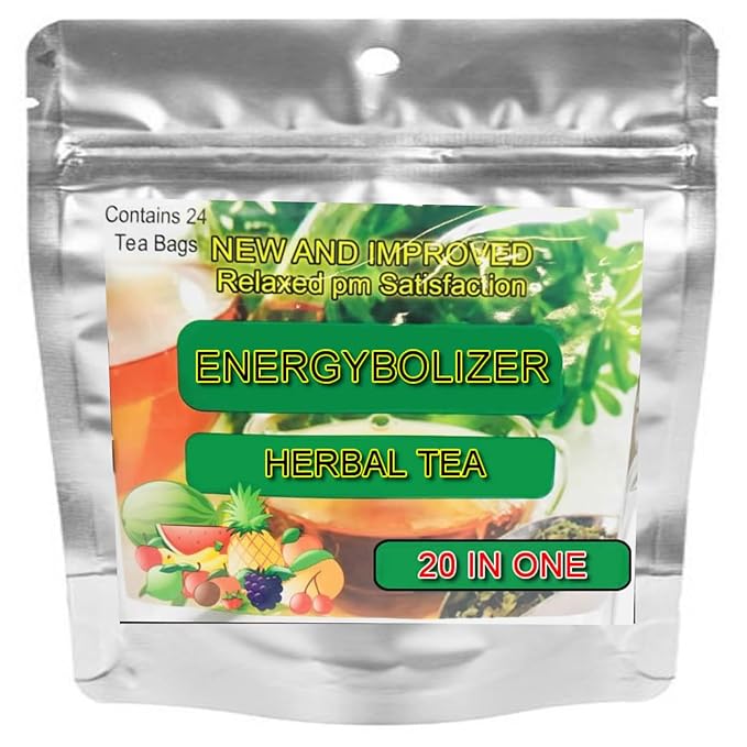 Energybolizer Perfect Weight Herbal Tea (24 Bags)| Natural Energy Booster for Women and Men | Increase Energy Improve Digestion (20 Flavor Variety)