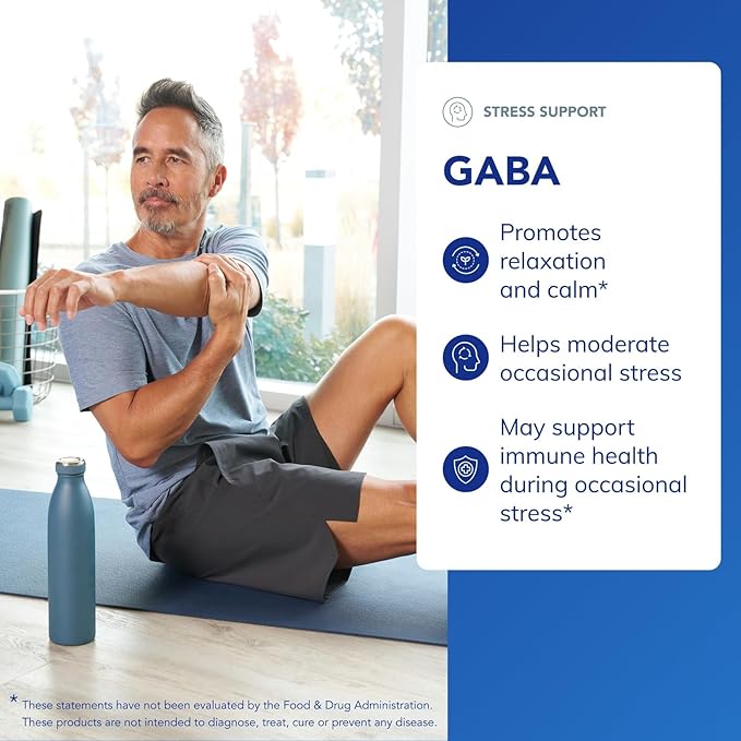 Pure Encapsulations GABA - Supplement to Support Relaxation &amp Moderation of Occasional Stress - with Premium GABA Amino Acids - 120 Capsules