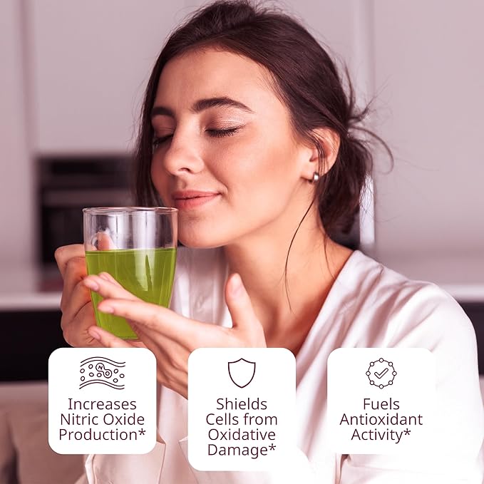 VINIA Premium Matcha + Green Tea K-Cup Pods Made with Organic Tea Infused with Piceid Resveratrol for Heart Health Nitric Oxide Physical Energy Alertness Blood Flow Keto Kosher NON-GMO. 30 Ct