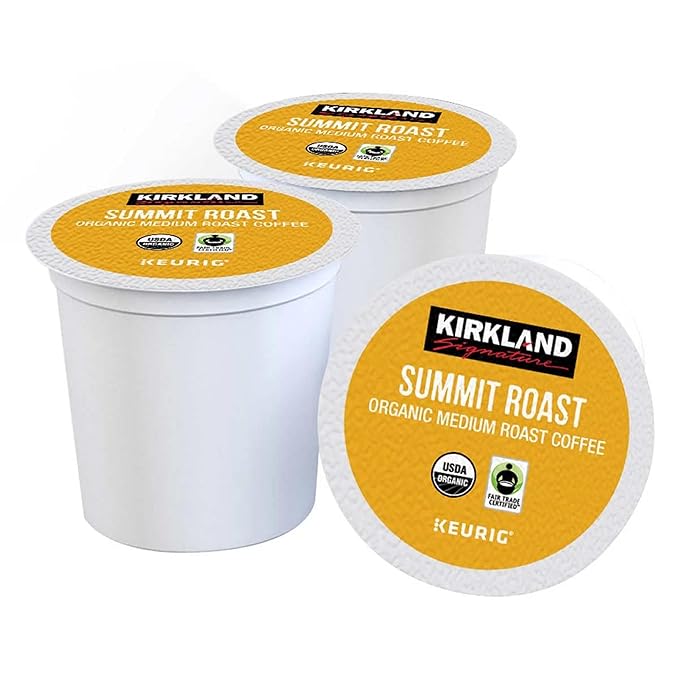 Kirkland Signature Organic Medium Blend Roast Recyclable K Cup Pods 3 lb 120 Count