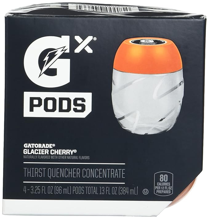 Gatorade Gx Hydration System Non-Slip Gx Squeeze Bottles Or Gx Sports Drink Concentrate Pods 4 Count (Pack of 6)